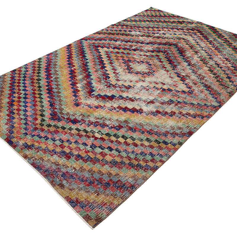 Vintage Turkish Hand-Knotted Rug - 5' 6" x 8' 8" (66 in. x 104 in.) - K0038061