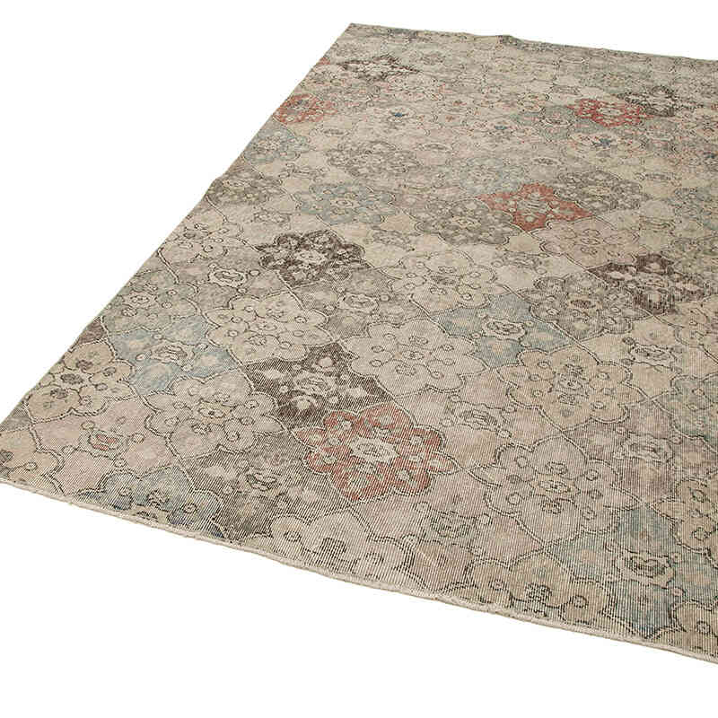 Retro Vintage Turkish Hand-Knotted Rug - 5' 5" x 9' 6" (65" x 114") - K0038066