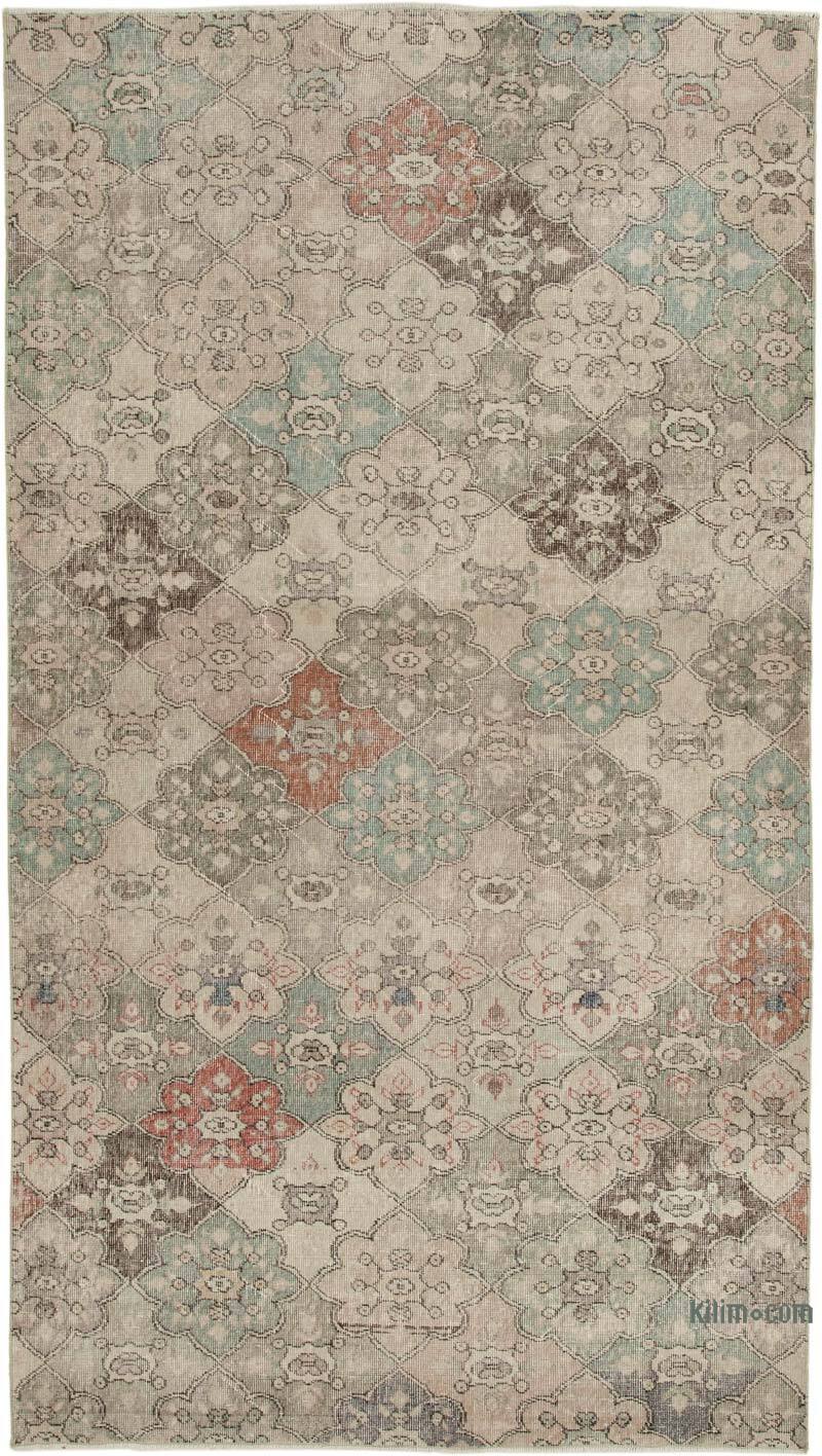 Retro Vintage Turkish Hand-Knotted Rug - 5' 5" x 9' 6" (65" x 114") - K0038066