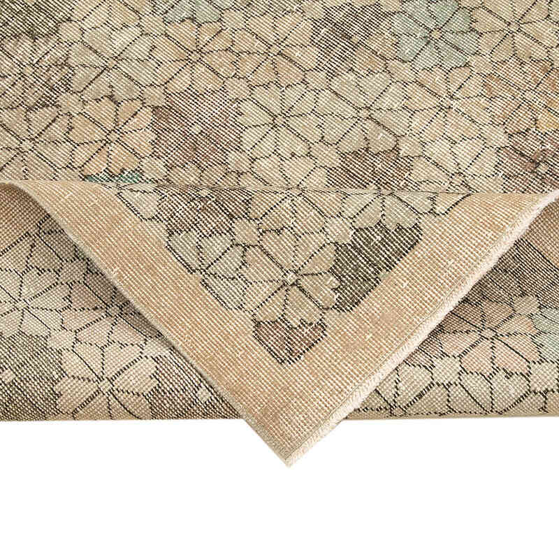 Retro Vintage Turkish Hand-Knotted Rug - 5'  x 8' 7" (60" x 103") - K0038069