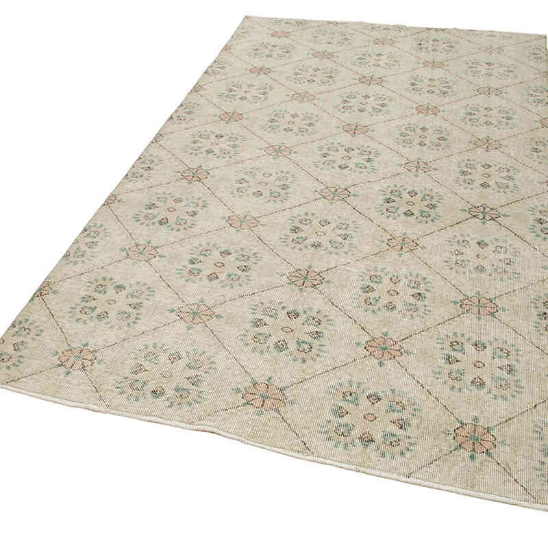 Retro Vintage Turkish Hand-Knotted Rug - 4' 10" x 8' 4" (58" x 100") - K0038070