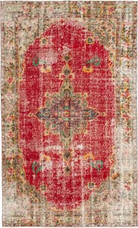 Vintage Turkish Hand-Knotted Rug - 5' 5" x 8' 10" (65" x 106")