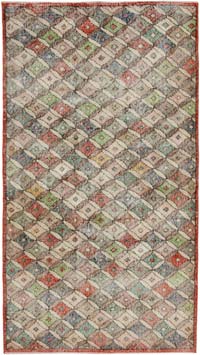 El Dokuma Vintage Halı - 132 cm x 239 cm