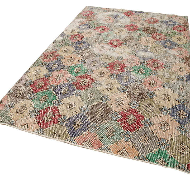 Retro Vintage Turkish Hand-Knotted Rug - 5' 8" x 9' 4" (68" x 112") - K0038096