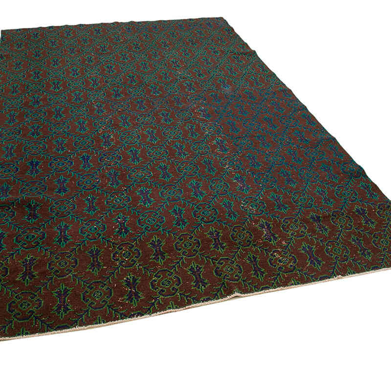 Retro Vintage Turkish Hand-Knotted Rug - 6' 5" x 10' 4" (77 in. x 124 in.) - K0038099