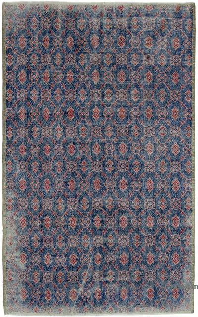 Retro Vintage Turkish Hand-Knotted Rug - 5' 10" x 9' 4" (70 in. x 112 in.)