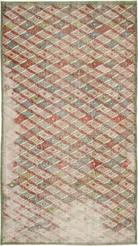 Retro Vintage Turkish Hand-Knotted Rug - 5' 1" x 9' 5" (61" x 113")