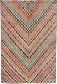 Vintage Turkish Hand-Knotted Rug - 5' 9" x 8' 8" (69" x 104")