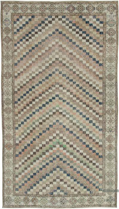 Vintage Turkish Hand-Knotted Rug - 5' 5" x 9' 7" (65 in. x 115 in.)
