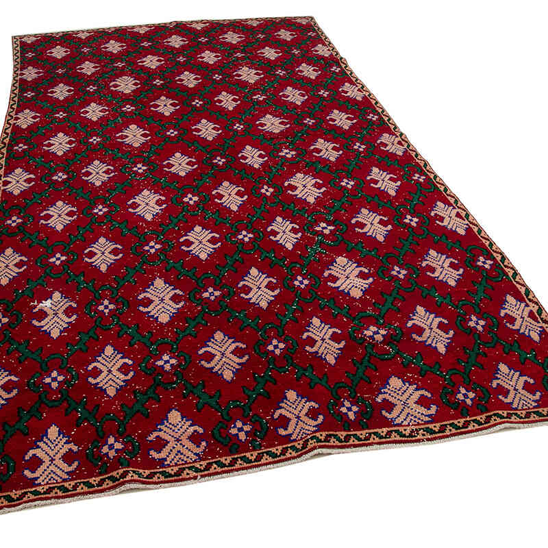 El Dokuma Vintage Halı - 172 cm x 306 cm - K0038141