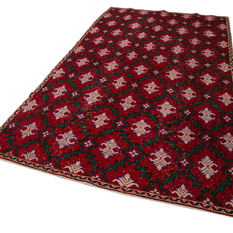 El Dokuma Vintage Halı - 172 cm x 306 cm - K0038141