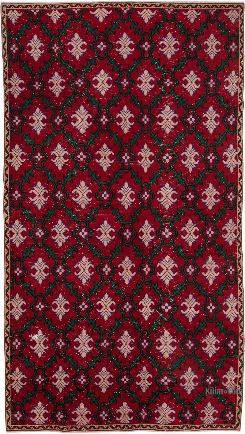 El Dokuma Vintage Halı - 172 cm x 306 cm - K0038141