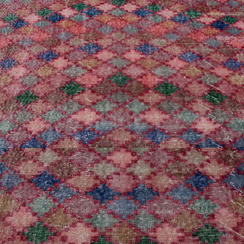 Multicolor Vintage Turkish Hand-Knotted Rug - 5' 2" x 9' 5" (62 in. x 113 in.) - K0038142
