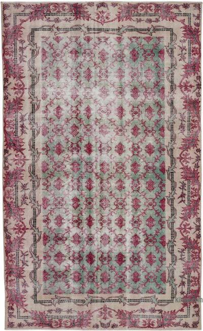 Retro Vintage Turkish Hand-Knotted Rug - 5' 5" x 9'  (65 in. x 108 in.)