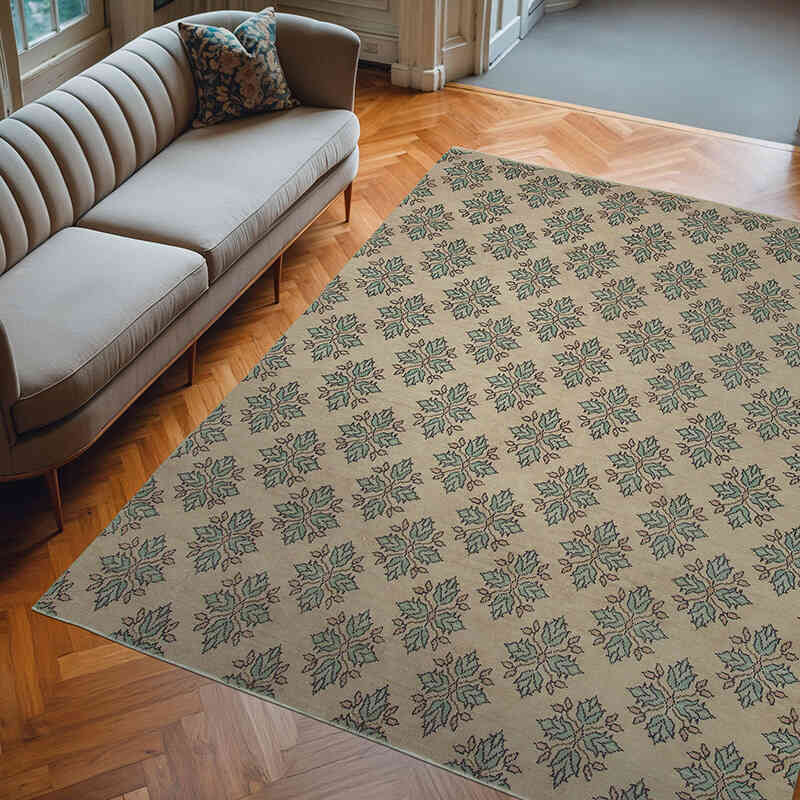 El Dokuma Vintage Halı - 214 cm x 284 cm - K0038154