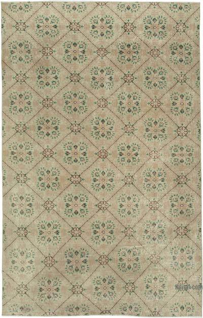 Retro Vintage Turkish Hand-Knotted Rug - 5' 9" x 9'  (69 in. x 108 in.)