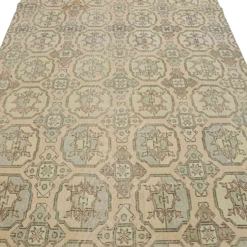 Retro Vintage Turkish Hand-Knotted Rug - 4' 9" x 10' 4" (57" x 124") - K0038160