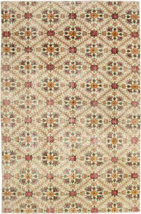 Retro Vintage Turkish Hand-Knotted Rug - 5' 7" x 8' 5" (67" x 101")