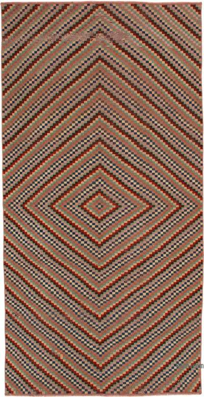 Alfombra Vintage Turca Anudada a Mano - 125 cm x 254 cm