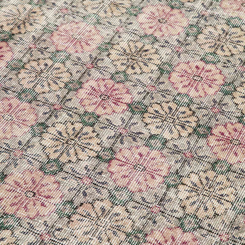 Retro Vintage Turkish Hand-Knotted Rug - 4' 10" x 8'  (58" x 96") - K0038178