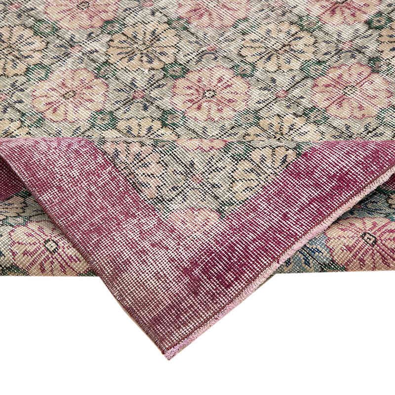 Retro Vintage Turkish Hand-Knotted Rug - 4' 10" x 8'  (58" x 96") - K0038178
