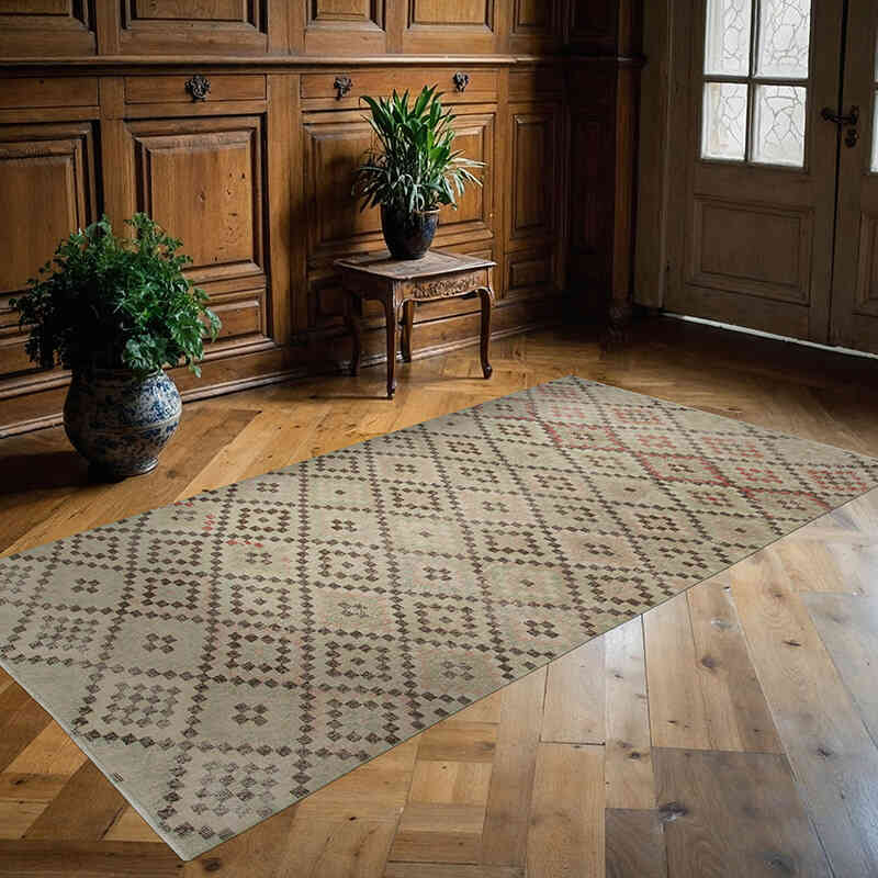 Alfombra Turca Vintage  - 128 cm x 258 cm - K0038190