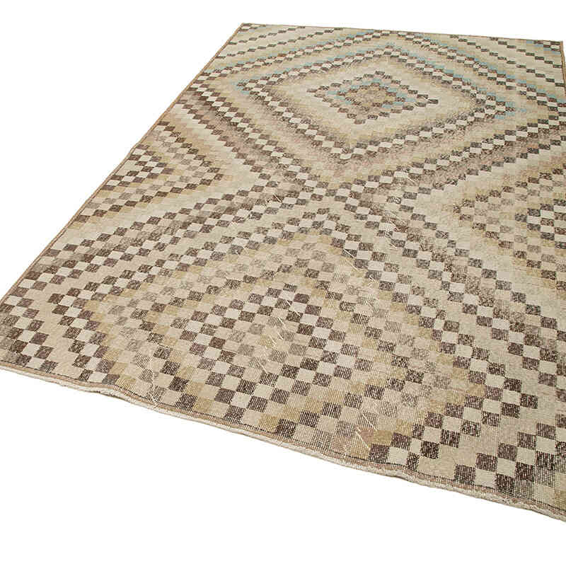 Alfombra Vintage Turca Anudada a Mano - 172 cm x 270 cm - K0038197