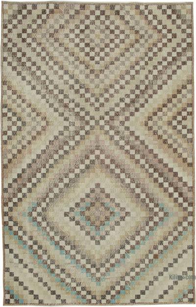 Vintage Turkish Hand-Knotted Rug - 5' 8" x 8' 10" (68 in. x 106 in.)