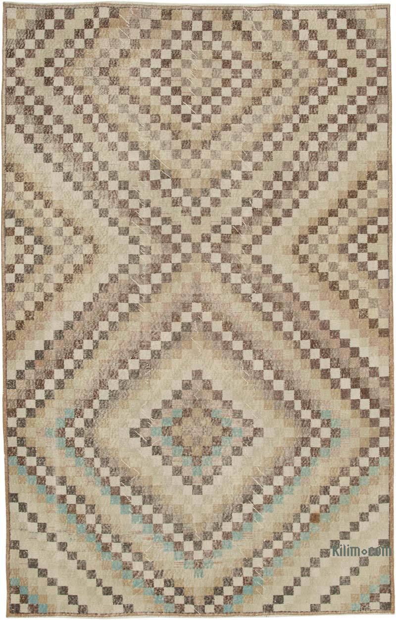 Alfombra Vintage Turca Anudada a Mano - 172 cm x 270 cm - K0038197
