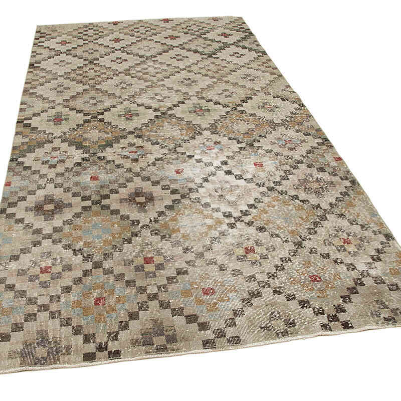 El Dokuma Vintage Halı - 150 cm x 281 cm - K0038198