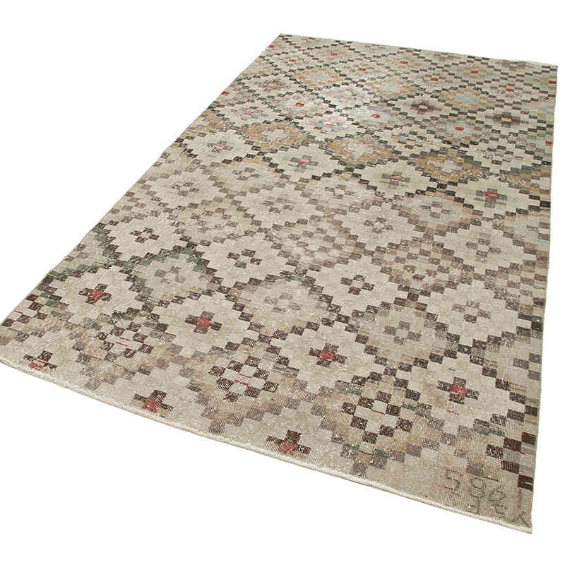 El Dokuma Vintage Halı - 150 cm x 281 cm - K0038198