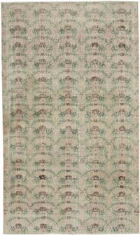 Retro Vintage Turkish Hand-Knotted Rug - 5' 5" x 9'  (65" x 108")
