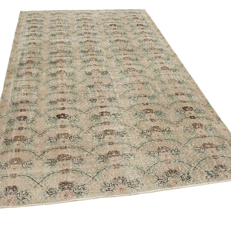 El Dokuma Vintage Halı - 164 cm x 274 cm - K0038199