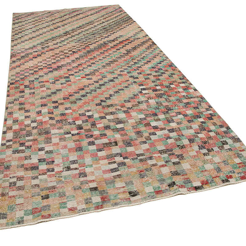 Vintage Turkish Hand-Knotted Rug - 5' 3" x 11' 7" (63" x 139") - K0038200