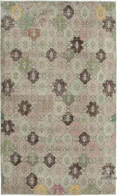 Retro Vintage Turkish Hand-Knotted Rug - 5' 5" x 9' 1" (65 in. x 109 in.)