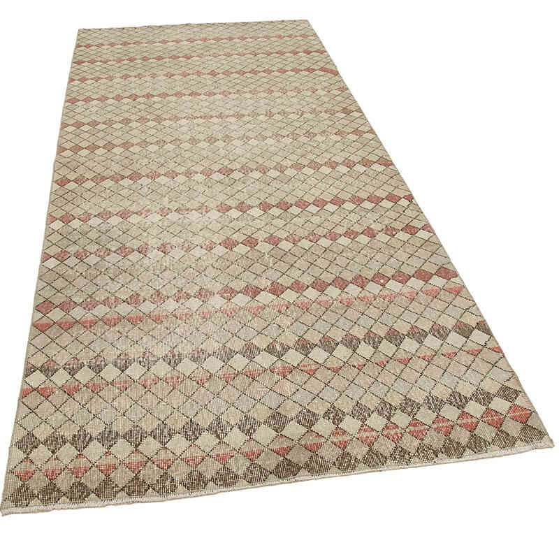 Alfombra Vintage Turca Anudada a Mano - 125 cm x 280 cm - K0038210
