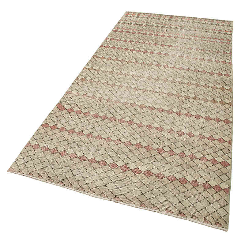 Alfombra Vintage Turca Anudada a Mano - 125 cm x 280 cm - K0038210
