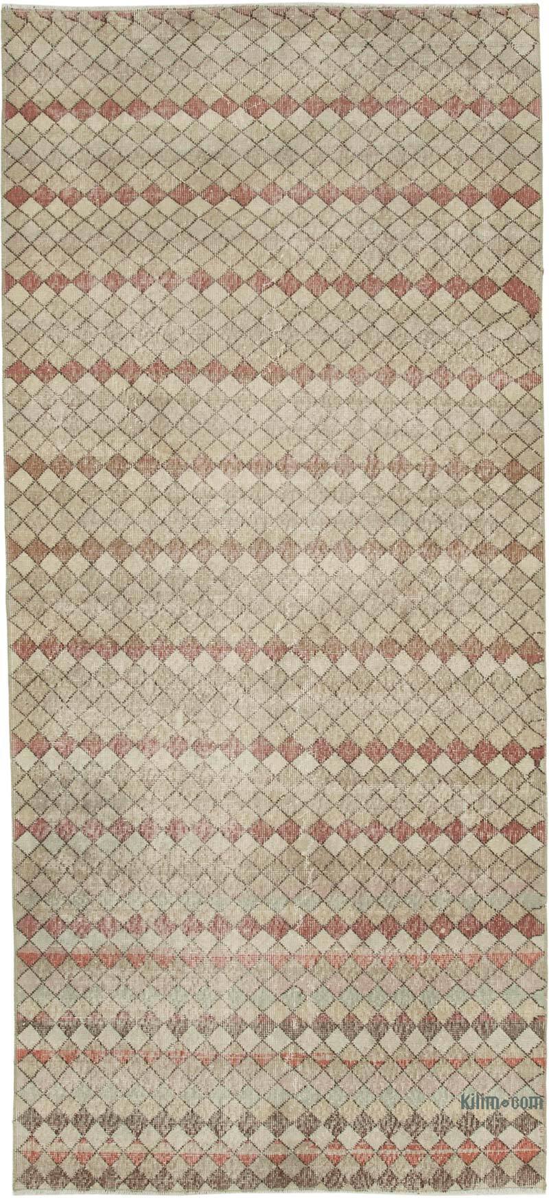 Alfombra Vintage Turca Anudada a Mano - 125 cm x 280 cm - K0038210