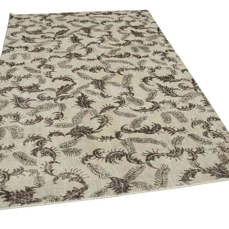 Retro Vintage Turkish Hand-Knotted Rug - 5' 3" x 8' 1" (63 in. x 97 in.) - K0038212