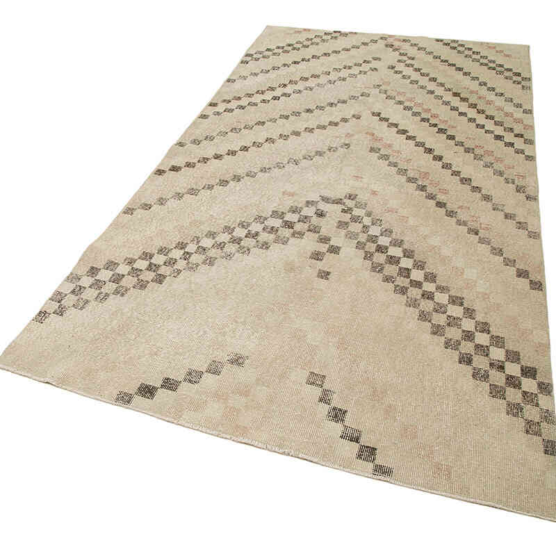 Vintage Turkish Hand-Knotted Rug - 4' 10" x 8' 10" (58" x 106") - K0038214