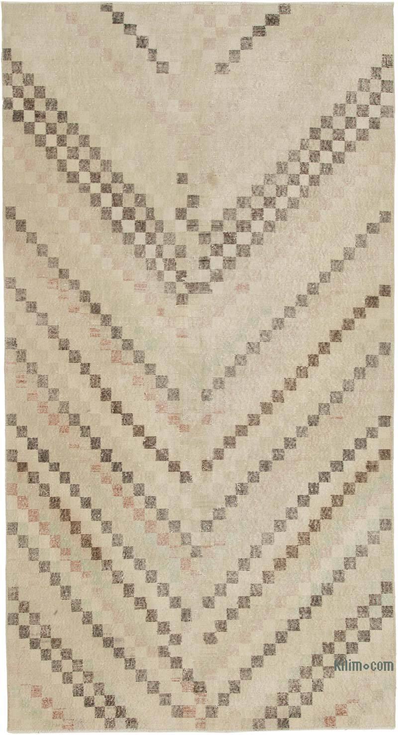 Vintage Turkish Hand-Knotted Rug - 4' 10" x 8' 10" (58" x 106") - K0038214
