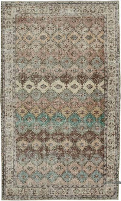 Retro Vintage Turkish Hand-Knotted Rug - 5' 7" x 9' 4" (67 in. x 112 in.)