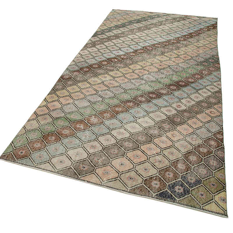 Retro Vintage Turkish Hand-Knotted Rug - 4' 8" x 9' 10" (56 in. x 118 in.) - K0038240
