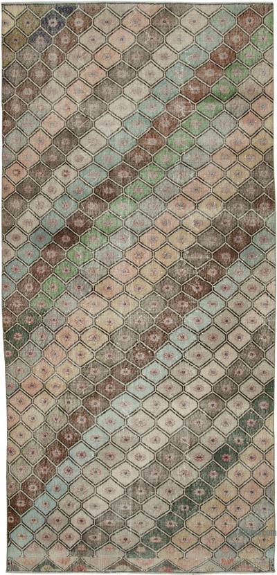Retro Vintage Turkish Hand-Knotted Rug - 4' 8" x 9' 10" (56 in. x 118 in.)