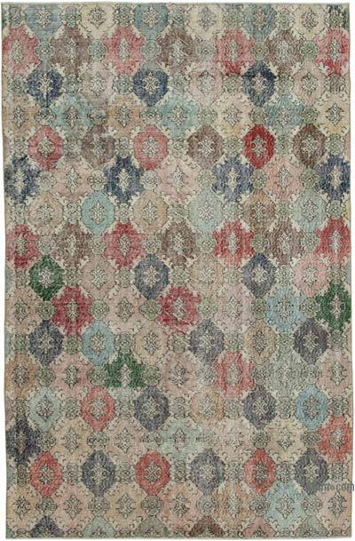 Retro Vintage Turkish Hand-Knotted Rug - 5' 10" x 8' 11" (70 in. x 107 in.)
