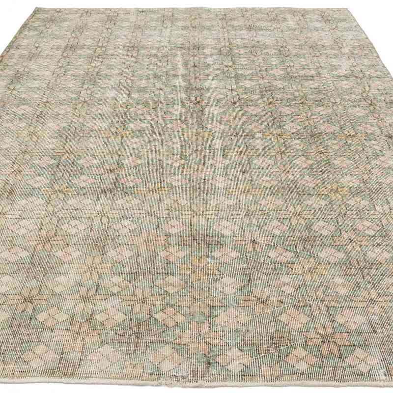 Retro Vintage Turkish Hand-Knotted Rug - 5' 5" x 8' 5" (65 in. x 101 in.) - K0038243