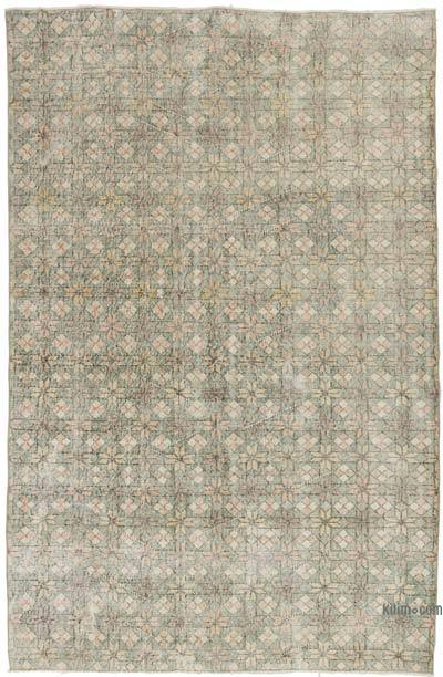 Retro Vintage Turkish Hand-Knotted Rug - 5' 5" x 8' 5" (65 in. x 101 in.)