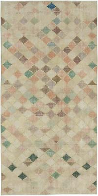 Alfombra Vintage Turca Anudada a Mano - 152 cm x 300 cm
