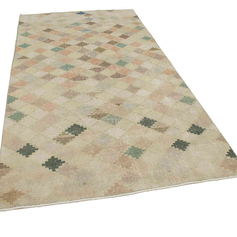 Vintage Turkish Hand-Knotted Rug - 5'  x 9' 10" (60" x 118") - K0038248