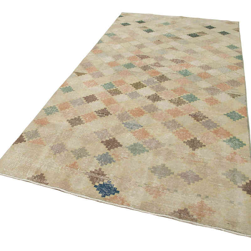 Vintage Turkish Hand-Knotted Rug - 5'  x 9' 10" (60" x 118") - K0038248